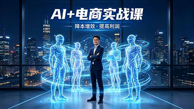 AI+电商实战课，1人+N个AI 智能体，把SOP变AI员工，实现降本增效提高利润-AI学习资源网