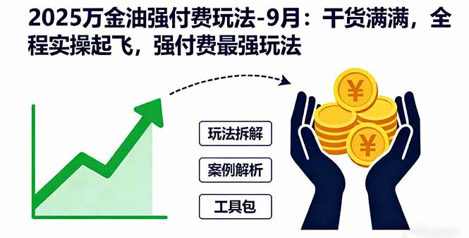 2025万金油强付费玩法-9月：干货满满，全程实操起飞，强付费最强玩法-AI学习资源网