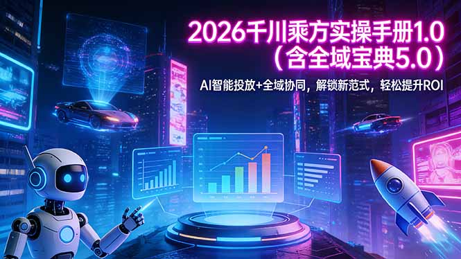 2026 千川乘方实操手册 1.0(含全域宝典 5.0-AI学习资源网