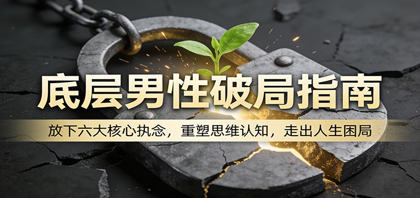 底层男性破局指南：放下六大核心执念，重塑思维认知，走出人生困局-AI学习资源网