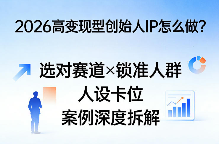 2026高变现型创始人IP怎么做？选对赛道×锁准人群×人设卡位×案例深度拆解-AI学习资源网