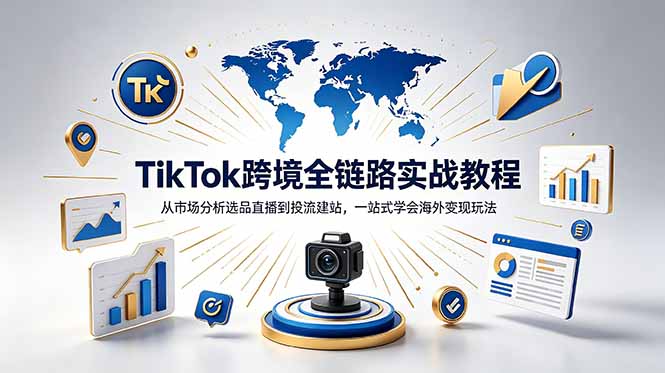 TikTok+独立站跨境基础全套教程，拆解平台盈利逻辑，新手从零跑通变现全流程-AI学习资源网