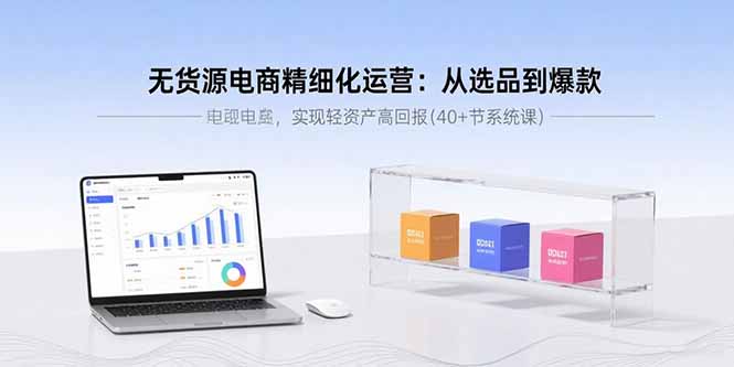 无货源电商精细化运营：从选品到爆款，实现轻资产高回报(40+节系统课-AI学习资源网