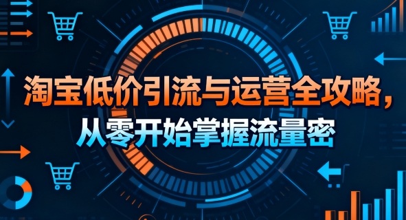 淘宝低价引流与运营全攻略，从零开始掌握流量密码-AI学习资源网