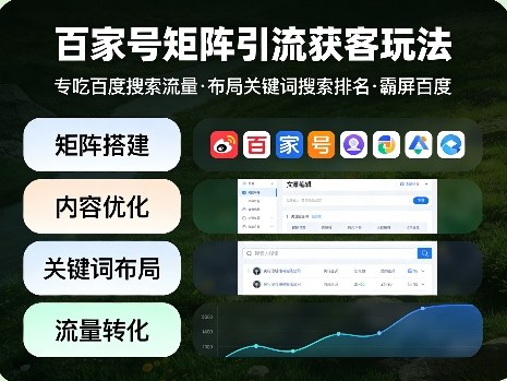 百家号矩阵引流获客玩法，专吃百度搜索流量，布局关键词搜索排名，霸屏百度-AI学习资源网