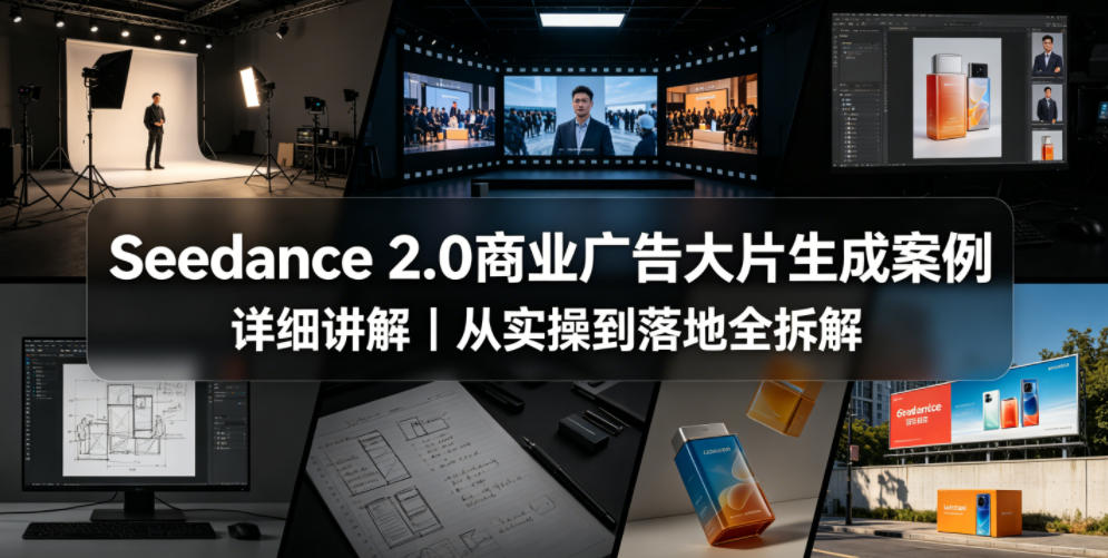 Seedance 2.0商业广告大片生成案例详细讲解|从实操到落地全拆解-AI学习资源网