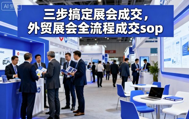 三步搞定展会成交，外贸展会全流程成交sop-AI学习资源网
