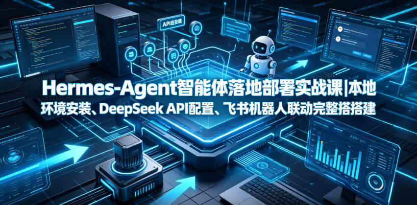 Hermes-Agent智能体落地部署实战课｜本地环境安装、DeepSeek API配置、飞书机器人联动完整搭建教程-AI学习资源网