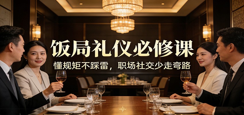公众号收费文章：《饭局礼仪必修课：懂规矩不踩雷，职场社交少走弯路》-AI学习资源网