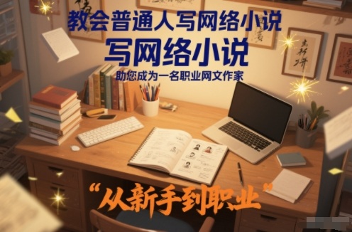 教会普通人写网络小说,助您成为一名职业网文作家-AI学习资源网
