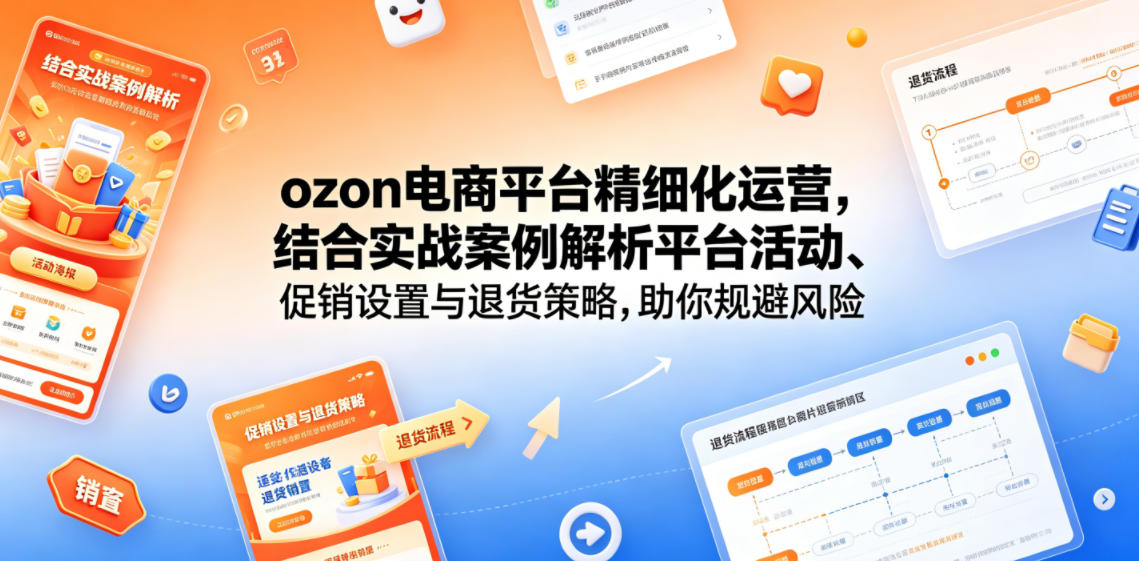 ozon电商平台精细化运营，结合实战案例解析平台活动、促销设置与退货策略，助你规避风险、提升销量-AI学习资源网