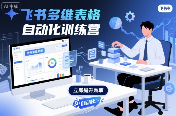飞书多维表格自动化训练营，手把手教你告别重复处理，用多维表格开启高效办公新模式-AI学习资源网