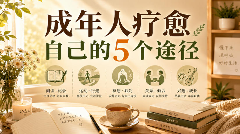 付费文章：成年人疗愈自己的5个途径-AI学习资源网