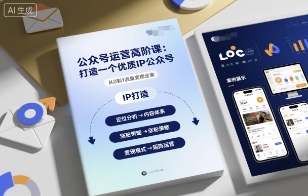 公众号运营高阶课，打造一个优质IP公众号-AI学习资源网