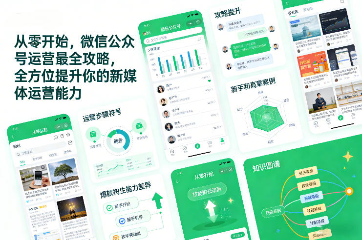 从零开始，微信公众号运营最全攻略，全方位提升你的新媒体运营能力-AI学习资源网