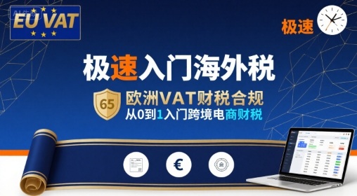 极速入门海外税，欧洲VAT财税合规，从0到1入门跨境电商财税-AI学习资源网