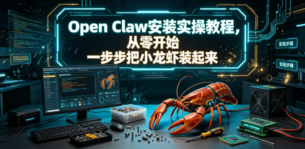 Open Claw安装实操教程，从零开始一步步一步步把小龙虾装起来-AI学习资源网