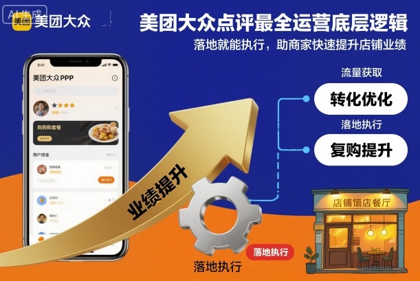 美团大众点评最全运营底层逻辑，落地就能执行，助商家快速提升店铺业绩-AI学习资源网