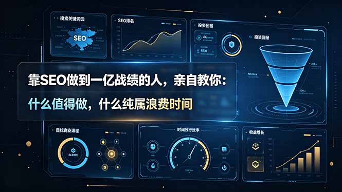 靠SEO做到一亿战绩的人,亲自教你:什么值得做,什么纯属浪费时间【原创双语字幕】-AI学习资源网