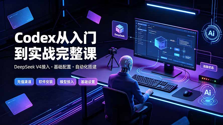 Codex从入门到实战完整课|充值·安装·接入DeepSeek,记忆·插件·Skill·CLI·MCP全拆解-AI学习资源网
