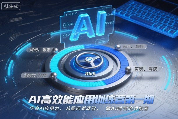 AI高效能应用训练营第一期，学会AI应用力，从提问到驾驭，做AI时代的领航者-AI学习资源网
