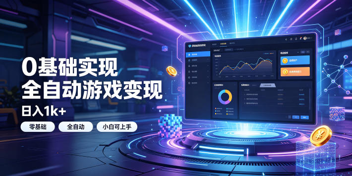 0基础实现全自动游戏变现，日入1k+，小白直接上手搞钱！【揭秘】-AI学习资源网