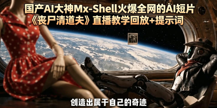 国产AI大神Mx-Shell火爆全网的AI短片《丧尸清道夫》直播教学回放+提示词-AI学习资源网
