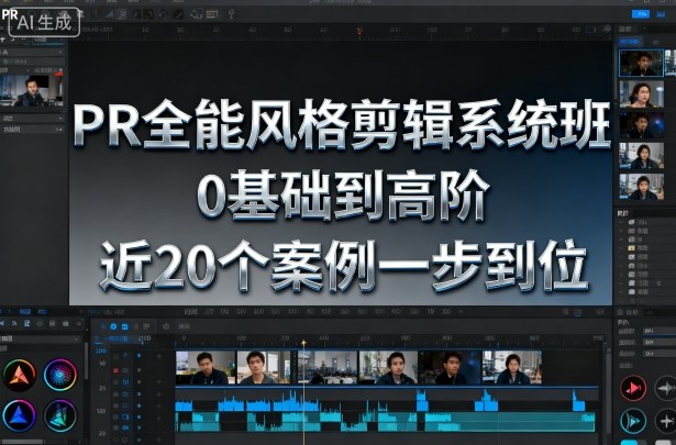 PR全能风格剪辑系统班，0基础到高阶，近20个案例一步到位-AI学习资源网