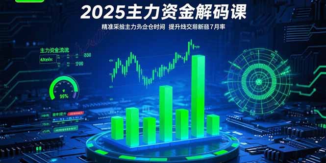 2025主力资金解码课：精准捕捉主力建仓时机，提升短线交易胜率(更新7月-AI学习资源网