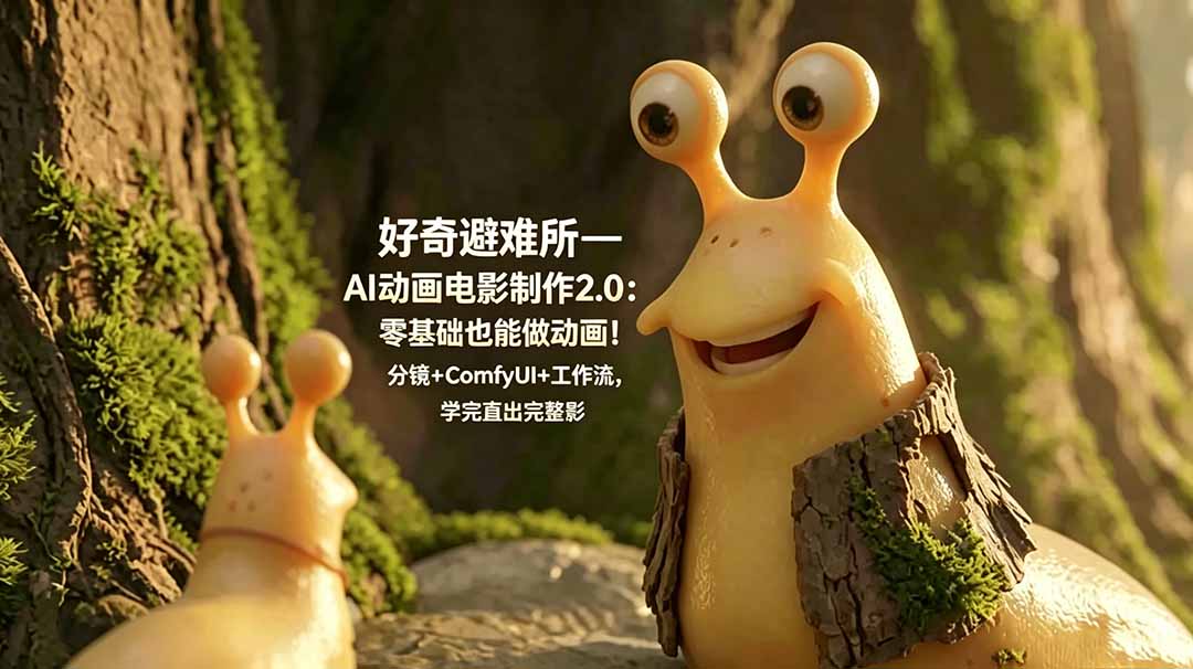 好奇避难所—AI动画电影制作2.0：零基础也能做动画！分镜+ComfyUI+工作流，学完直出完整影片-AI学习资源网