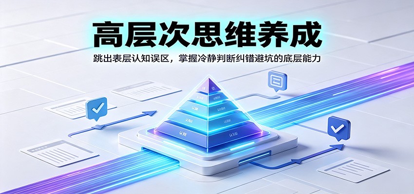 高层次思维养成：跳出表层认知误区，掌握冷静判断纠错避坑的底层能力-AI学习资源网
