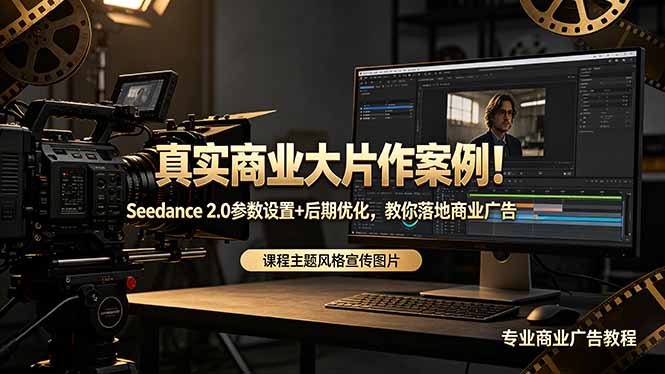 真实商业大片作案例!Seedance 2.0参数设置+后期优化,教你落地商业广告-AI学习资源网