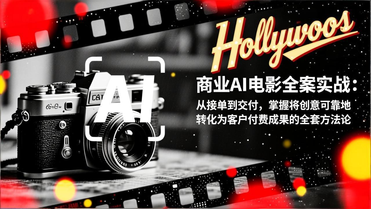 商业AI电影全案实战：从接单到交付，掌握将创意可靠地转化为客户付费成果的全套方法论-AI学习资源网
