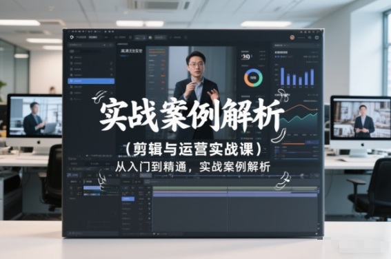 剪辑与运营实战课，从入门到精通，实战案例解析(更新2026)-AI学习资源网
