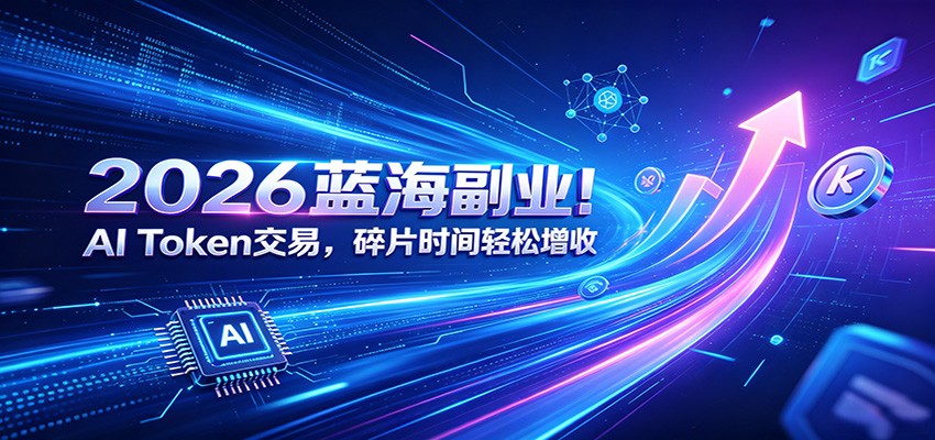 2026蓝海副业！AI Token交易，碎片时间轻松增收-AI学习资源网