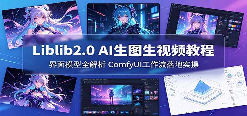 Liblib2.0 AI生图生视频教程：界面模型全解析，ComfyUI工作流落地实操-AI学习资源网
