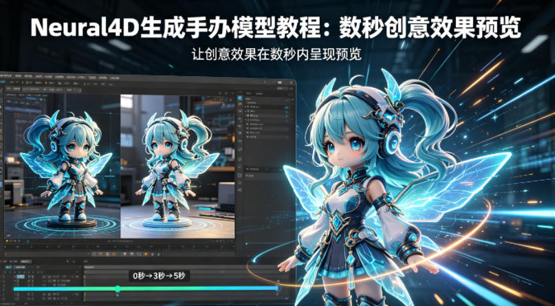 Neural4D生成手办模型教程，让创意效果在数秒内呈现预览-AI学习资源网