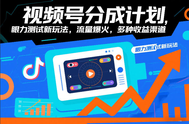 视频号分成计划,眼力测试新玩法,流量爆火,多种收益渠道-AI学习资源网
