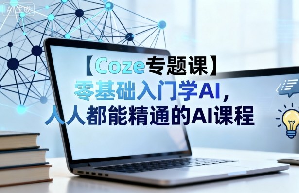 【Coze专题课】零基础入门学AI，人人都能精通的AI课程-AI学习资源网