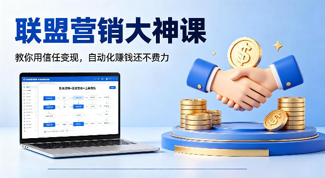 联盟营销大神课，教你用信任变现，自动化賺钱还不费力【原创双语字幕】-AI学习资源网