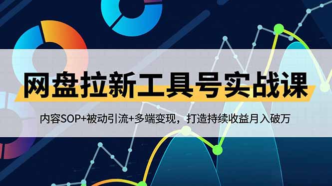 网盘拉新工具号实战课，内容SOP+被动引流+多端变现，打造持续收益月入破万-AI学习资源网