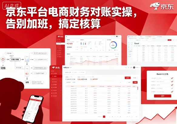 京东平台电商财务对账实操，告别加班，搞定核算-AI学习资源网