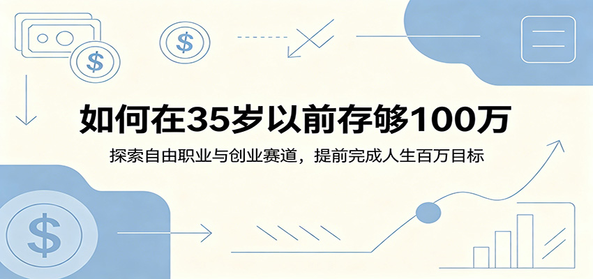 如何在35岁以前存够100万：探索自由职业与创业赛道，提前完成人生百万目标-AI学习资源网