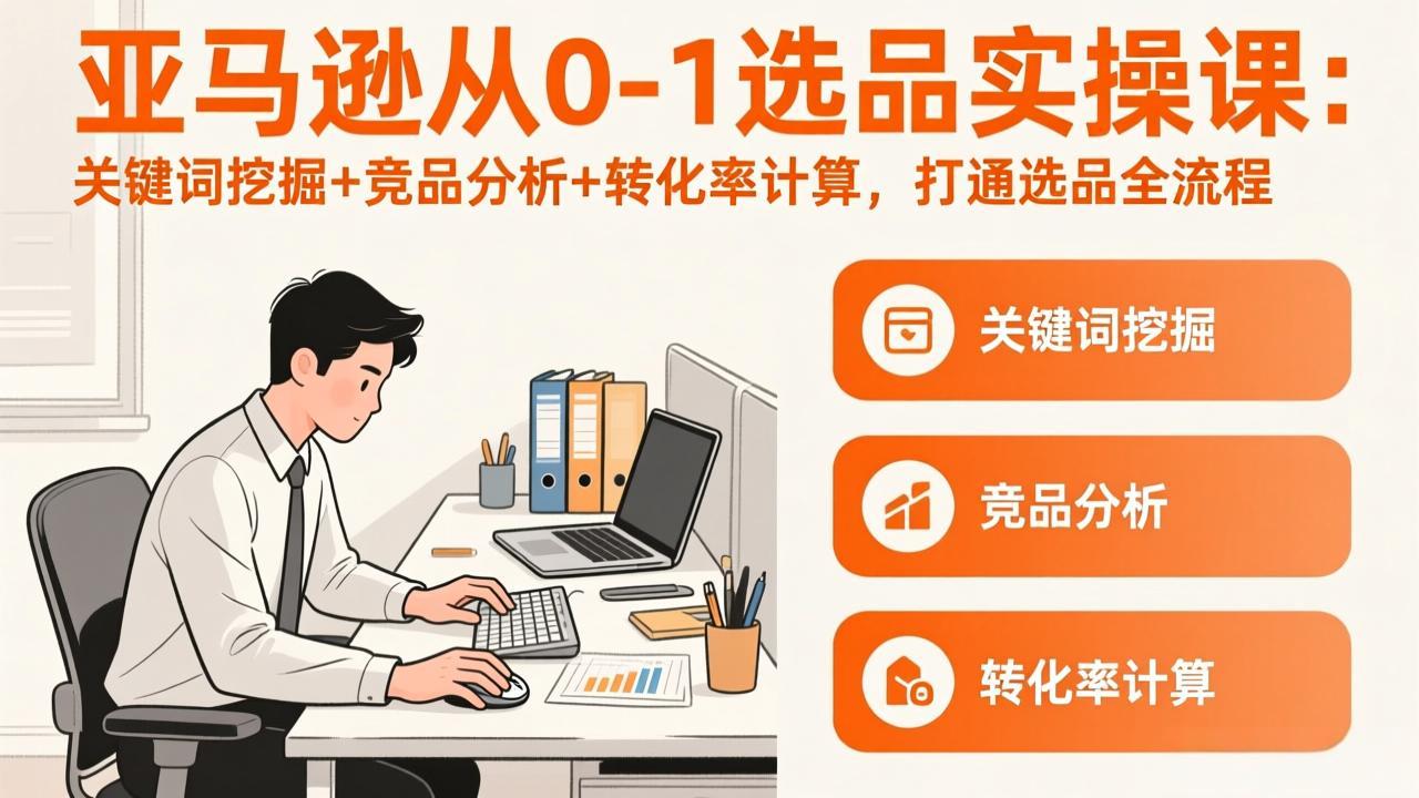 亚马逊从0-1选品实操课(更新3月-AI学习资源网