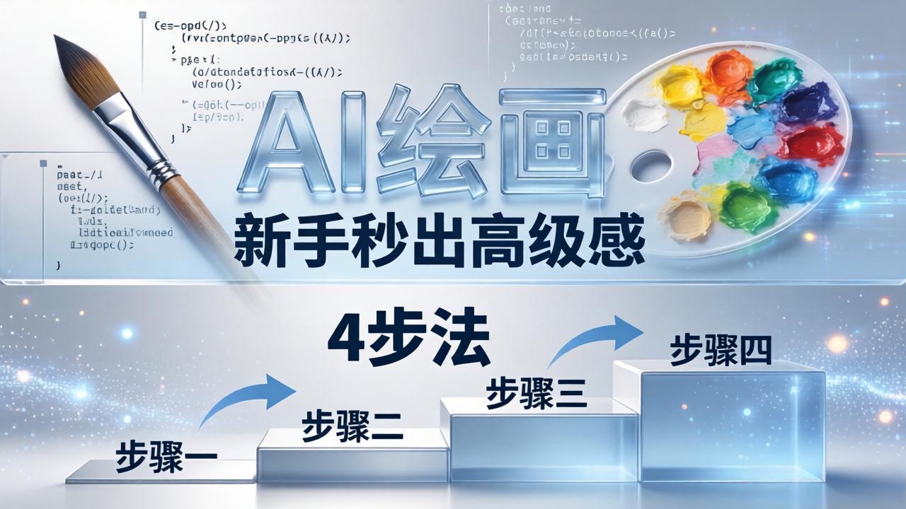 AI绘画入门别再硬磕了！即梦4步法：万能提示词公式+BRTR框架，新手秒出高级感-AI学习资源网