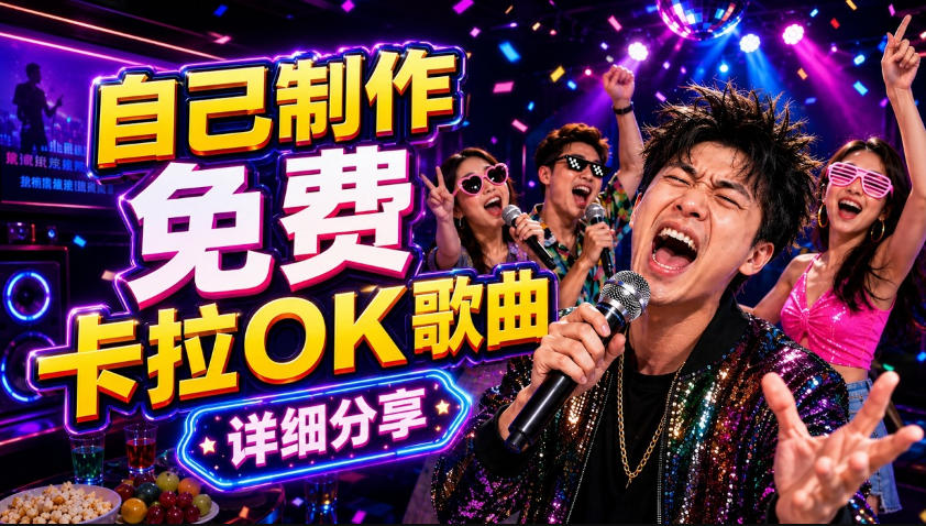 零基础AI制作免费卡拉OK视频教程，从歌曲生成、音轨分离到字幕制作、视频导出，手把手教学-AI学习资源网