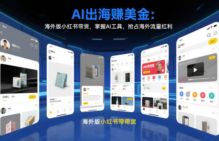 AI出海賺美金:海外版小红书带货,掌握AI工具,抢占海外流量红利(更新2026)-AI学习资源网