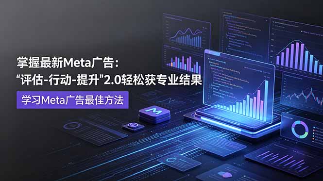 掌握最新的Meta广告，通过“评估-行动-提升”2.0版本轻松获得专业级结果。学习目前学习Meta广告的最佳方法-AI学习资源网