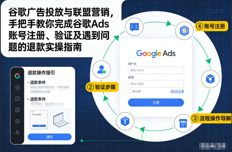谷歌广告投放与联盟营销，手把手教你完成谷歌Ads账号注册、验证及遇到问题的退款实操指南-AI学习资源网