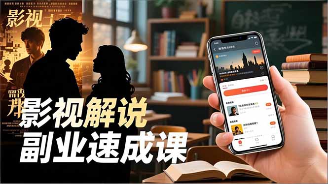 Tk影视解说副业速成课,软件安装、全流程实操、爆款预设,新手两周变现-AI学习资源网
